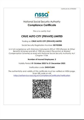 Cruiz-NSSA-Compliance-Certificate